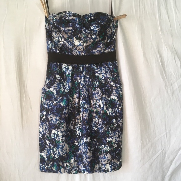 Max and Cleo Strapless Mini Dress with Pockets - Picture 1 of 11